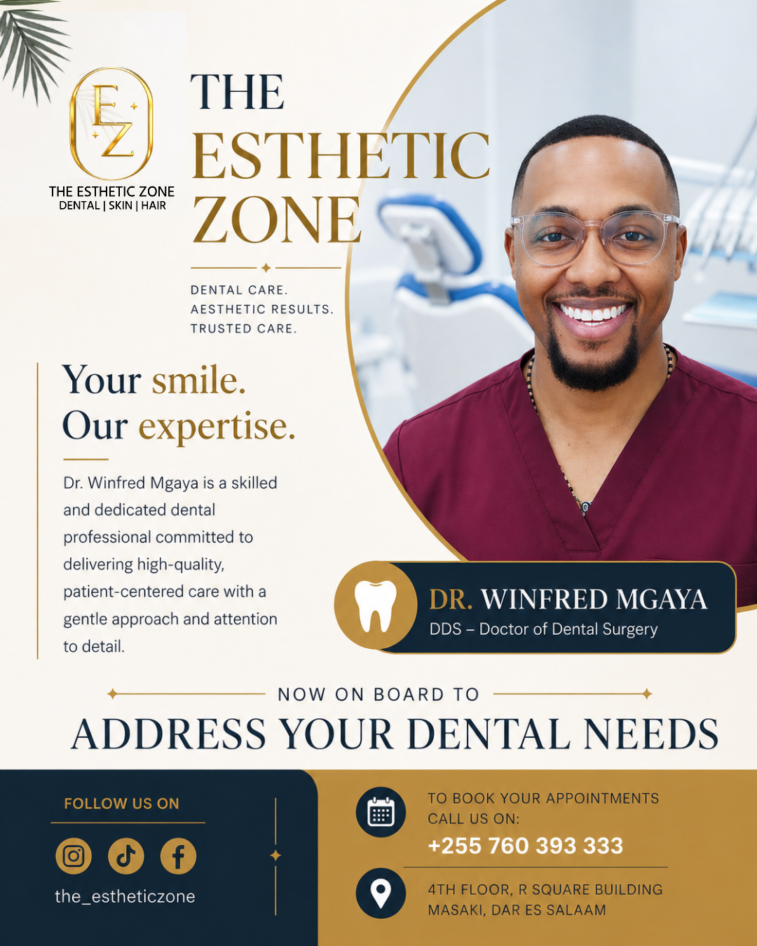 Dr. Winfred Mgaya Joins The Esthetic Zone Dental Team