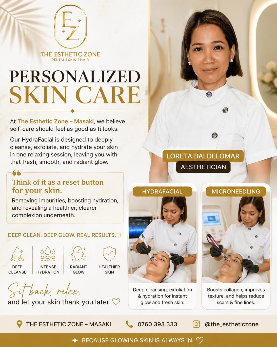 HydraFacial & Personalized Skin Care at The Esthetic Zone Masaki