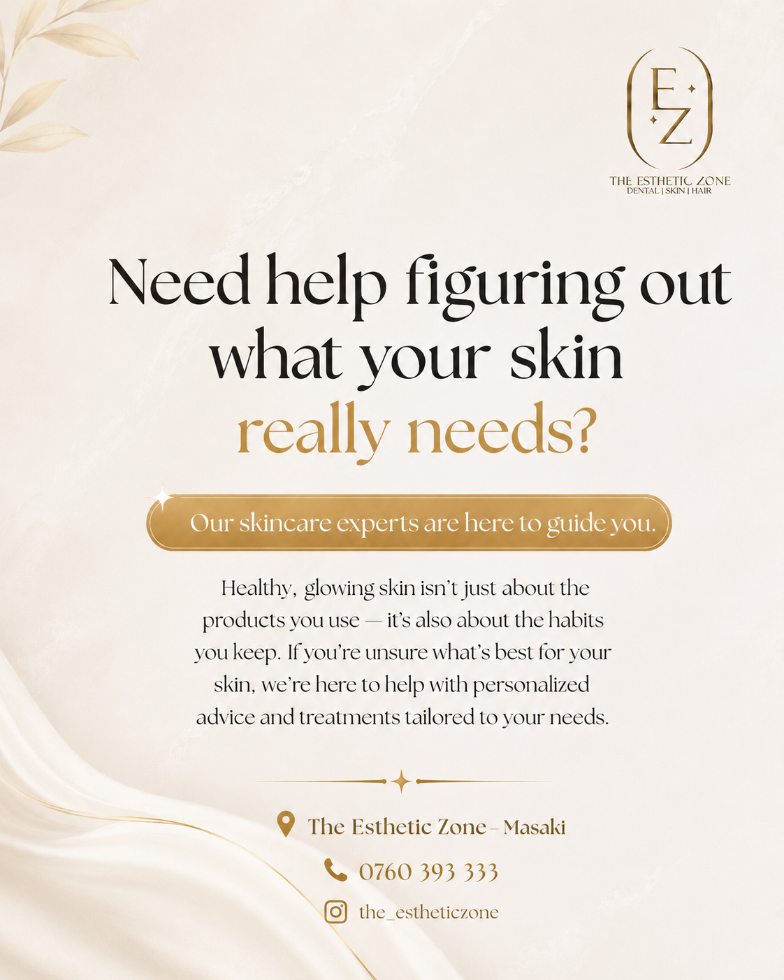 Skincare experts can help you understand what your skin needs